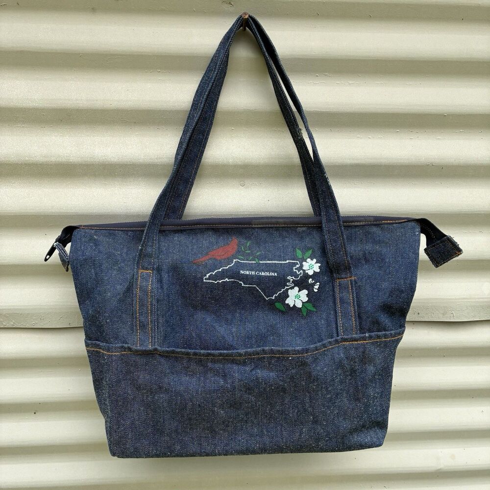TANNER GOODS Vintage Selvedge Denim Gardening Boat Tote Bag Talon Zipper